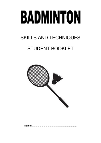 Badminton student booklet