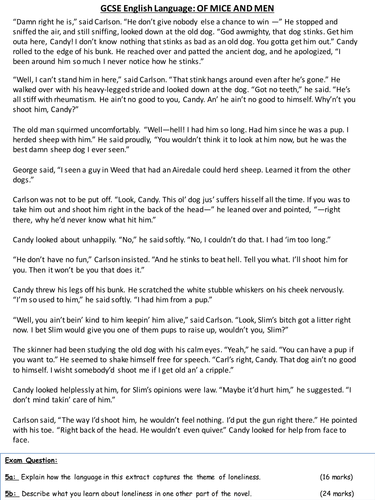 Edexcel igcse english language anthology notes picture