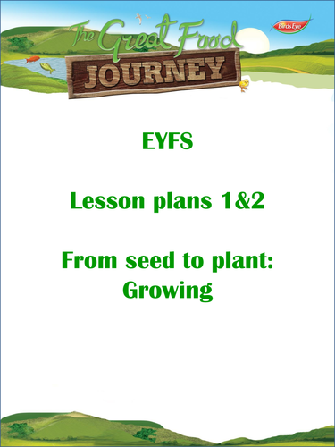 The Great Food Journey: EYFS Growing