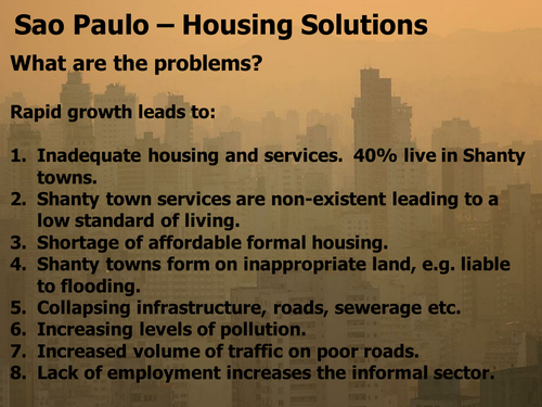 Sao Paulo Housing Issues