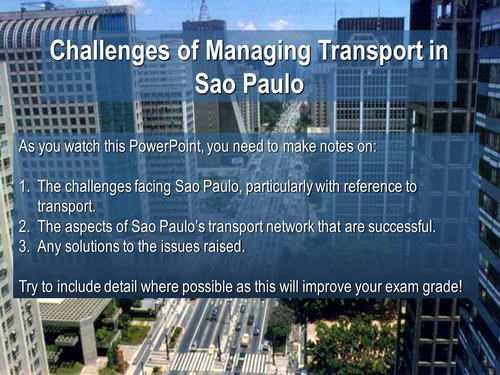 Transport in Sao Paulo