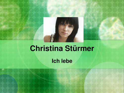 Ich Lebe Christina Stuermer