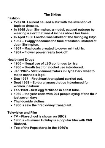 Mary Quant and the sixties