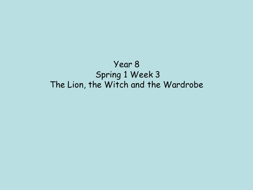 Narnia map presentation