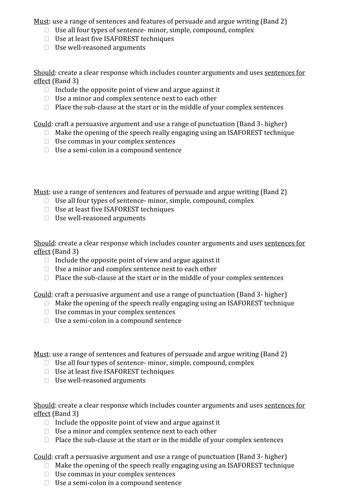 'Good' Argue/Persuade Lesson