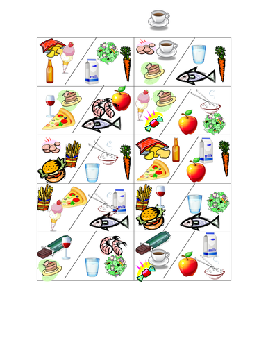 Food and diet cards