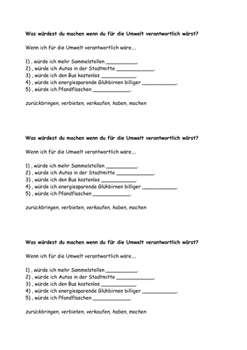 Was wuerdest du tun? | Teaching Resources Was wuerdest du tun? | Teaching Resources