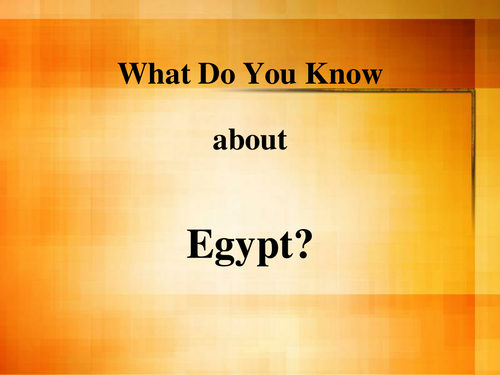 Know about Egypt - General Knowledge