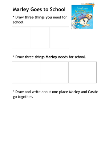 Marley Goes To School Teaching Resources