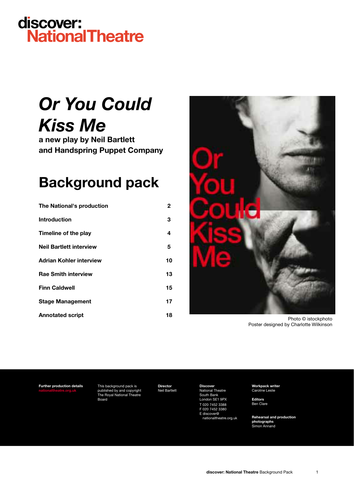 Or You Could Kiss Me - Background Pack