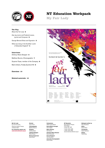 My Fair Lady - Resource Pack