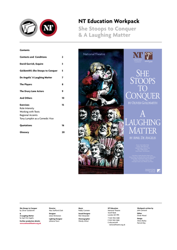 She Stoops to Conquer & A Laughing Matter