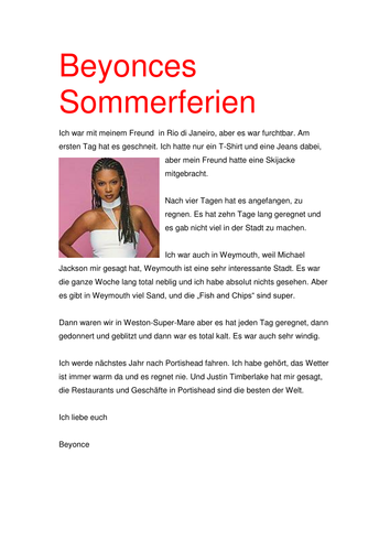 Beyonces Sommerferien
