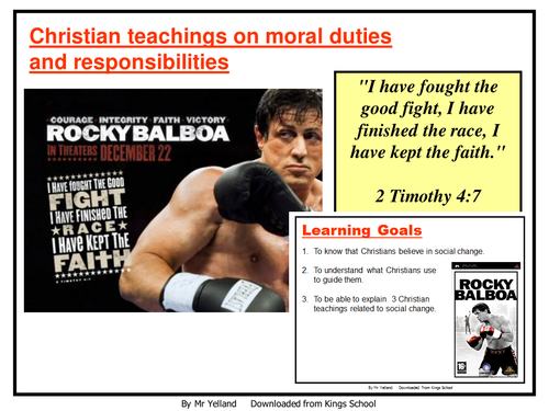 Christian teachings on moral duties