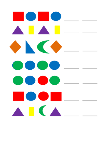 Pattern differentiated sheets