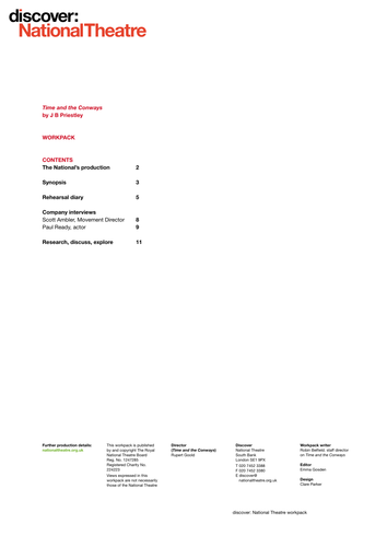 Time and the Conways - Resource Pack