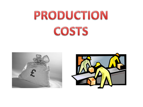 production-costs-teaching-resources