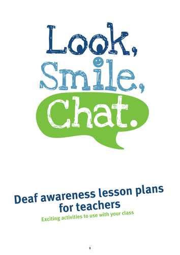 Deaf Awareness Lesson Plans