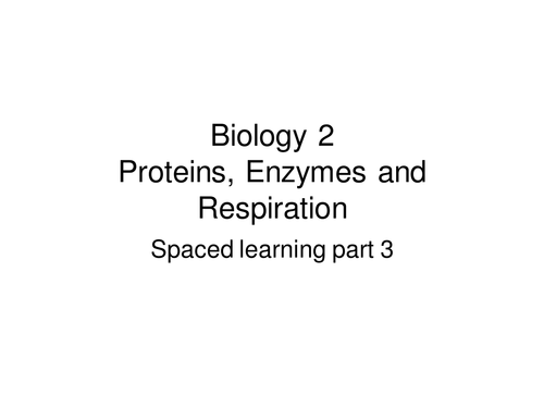 Revision for Biology 2  (enzymes)