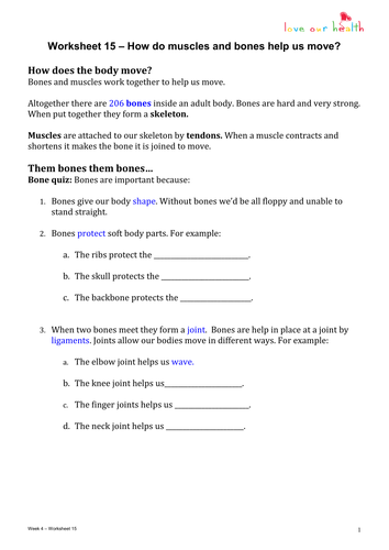 How do muscles and bones help us move? | Teaching Resources