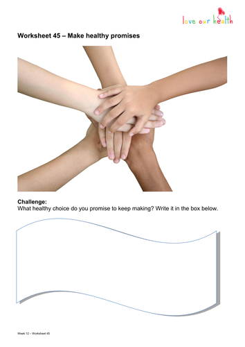 Make healthy promises