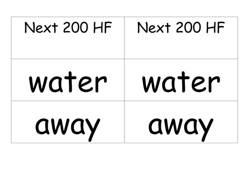 High Frequency and Tricky Words