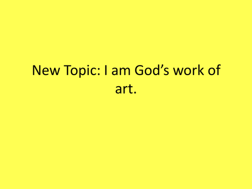 Imago Dei; Made in the image of God.