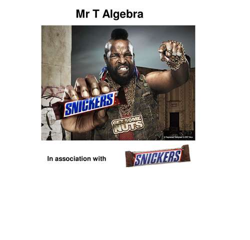 Mr T Algebra