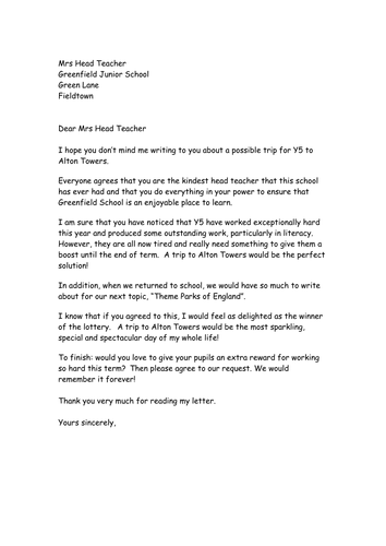 letter persuasive template ks2 Letter  and ncmac Persuasive box plan example by