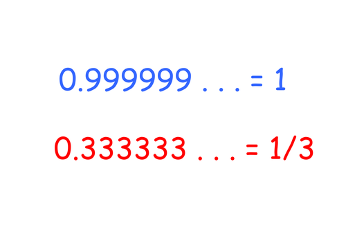 Write the 1/3 as a Decimal 