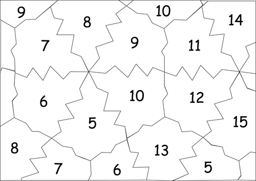 Leaves number mat