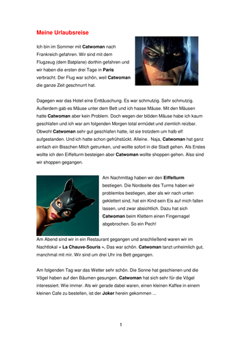 Ich BIN mit Catwoman nach Paris gefahren