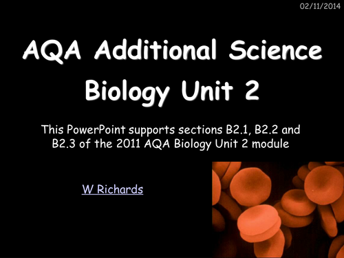 2011 AQA Biology Unit 2