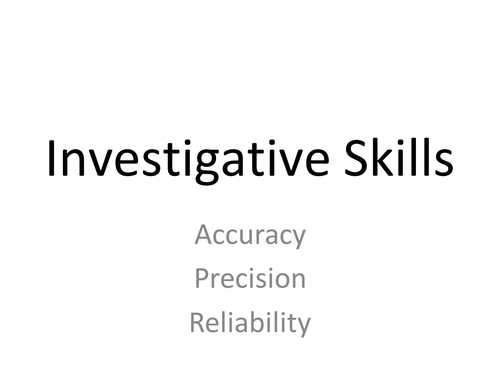 Investigative Skills