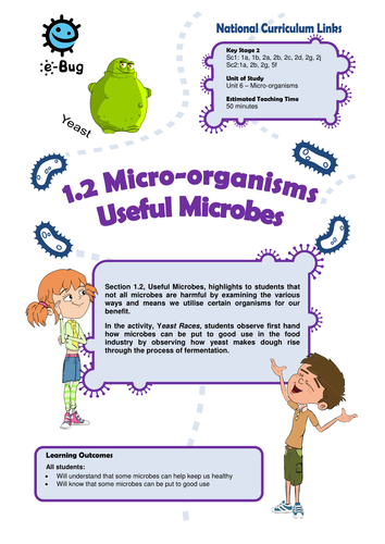 Primary - Useful Microbes: Teacher Sheets