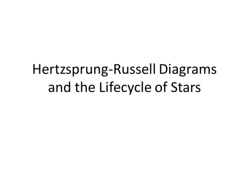 Hertzsprung-Russell Diagrams