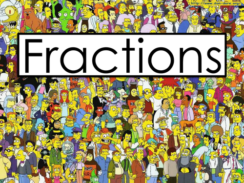 KS3 PowerPoint - The Simpsons Fractions