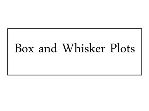 KS3 / GCSE. Box and Whisker with Avenger Cards