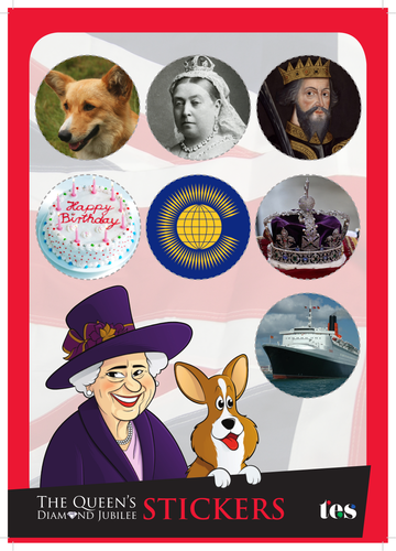 TES Diamond Jubilee Stickers for Poster