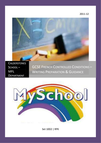 Au college - Controlled Conditions Booklet