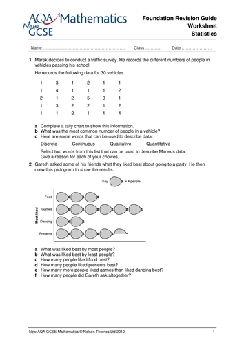 gcse maths revision worksheets teaching resources