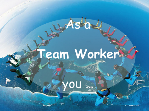 Teamwork - through the door powerpoint loop