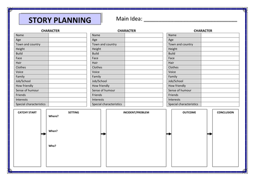 Story Planning Template