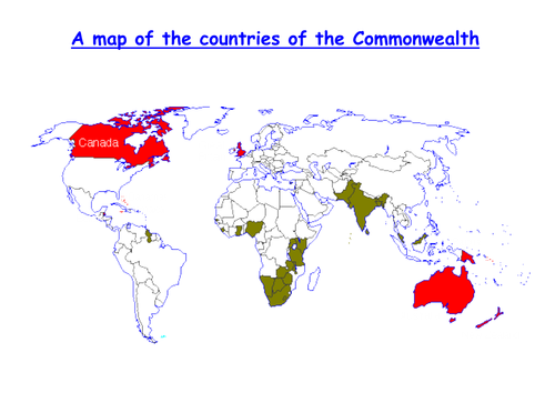 Commonwealth map