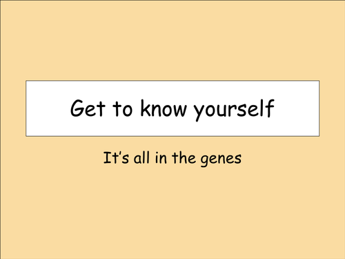 Genotype/Phenotype Class Activity