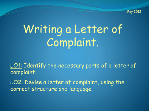 application letter ppt