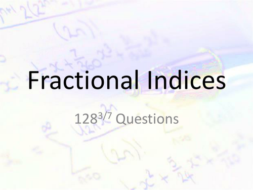 Fractional Indices Quiz