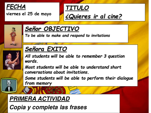 Quieres ir al cine? Mira 1 Module 6 .3