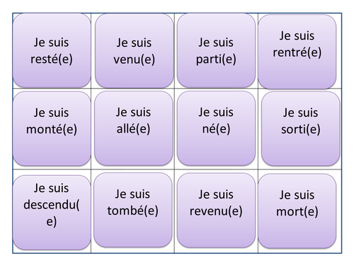 Practise the perfect tense