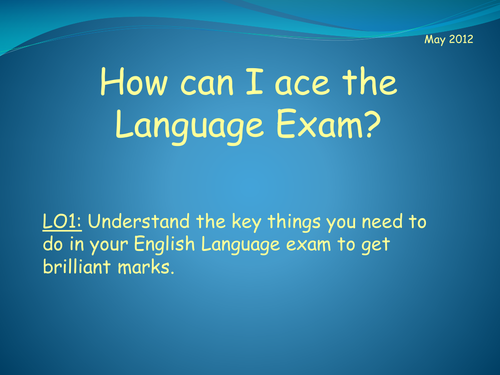 How to ace the GCSE English Language Exam